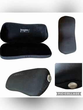 CHANEL Black Velvet Sunglasses Case